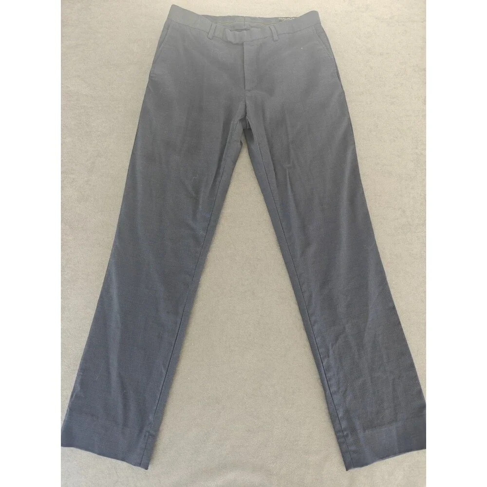 Banana Republic Slim Fit Wool Dress Pants Mens 31x32 Navy 99% Wool Stretch